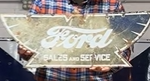 Ford Thunderbird Sales and Service DSP Die Cut Sign