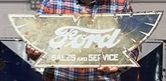 Ford Thunderbird Sales and Service DSP Die Cut Sign