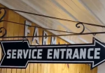 Ford Service Entrance Die Cut Arrow DSP Hanging Sign