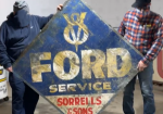 Ford V8 Service Sorrells and Sons SST Sign