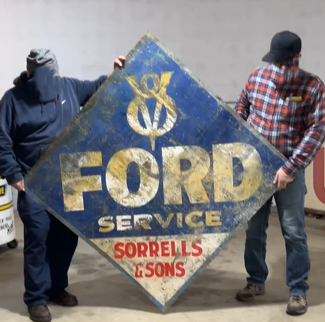 Ford V8 Service Sorrells and Sons SST Sign