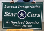 Durant Motors Star cars Low-Cost Transportation DSP Hanging Sign