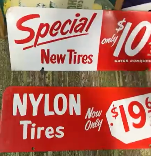 Special New Tires SST Pair of Rack Signs