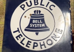 Bell System Public Telephone DSP Flange Sign