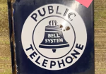 Bell System Public Telephone DSP Flange Sign