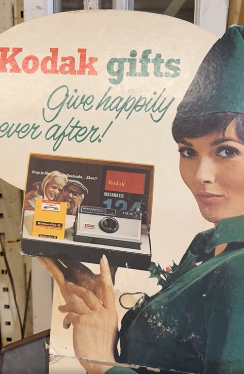 Kodak Gifts Give Happily Ever After Cardboard Standee Sign