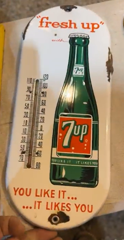 Fresh Up 7Up SSP Tube Thermometer