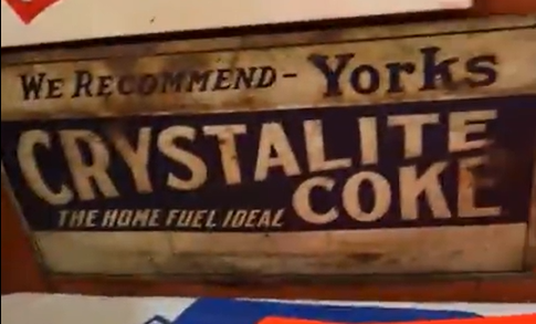 Yorks Crystalite Coke the Home Fuel Ideal SST Sign