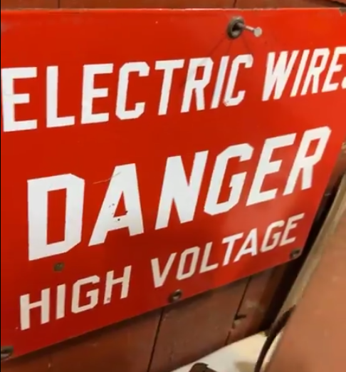 Danger Electric Wires High Voltage SSP Sign
