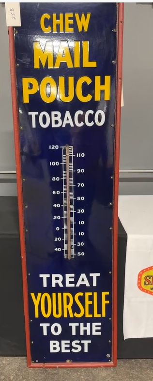 Chew Mail Pouch Tobacco SSP Tube Thermometer