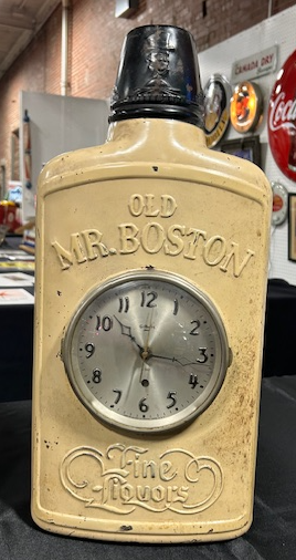 Old Mr. Boston Embossed Gilbert Clock