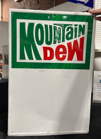 Mountain Dew SST Embossed Menu Board