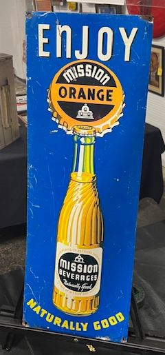 Enjoy Mission Orange Naturally Good SST Sign