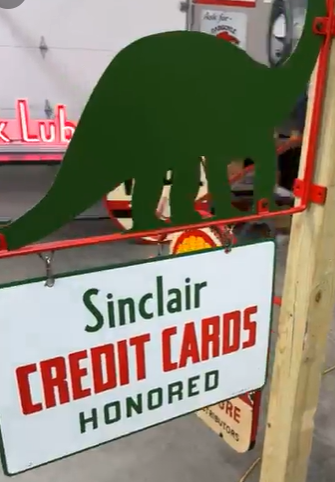 Sinclair Credit Cards Honored with Die-Cut Dino DSP Hanging Sign