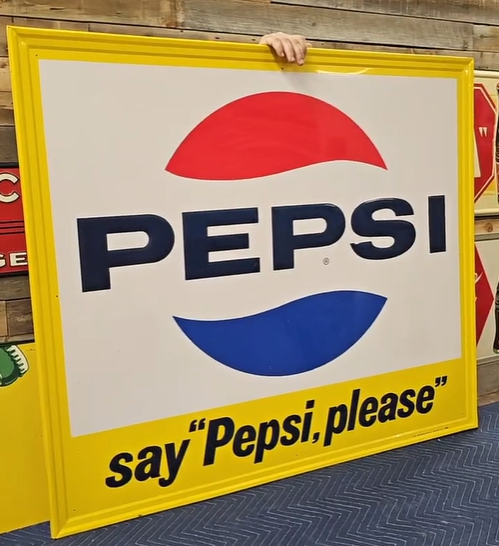 Say Pepsi Please SST 4 Foot Sign