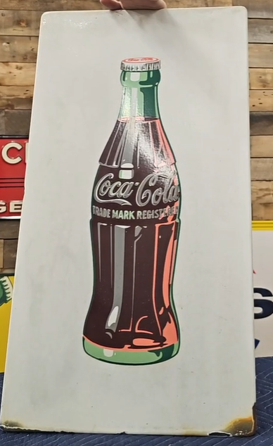 Coca-Cola SSP Cookie-Cutter Edge Bottle Sign