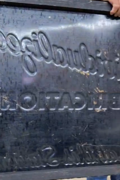 Cities Service Individualized Lubrication SST 5 Foot Embossed Sign