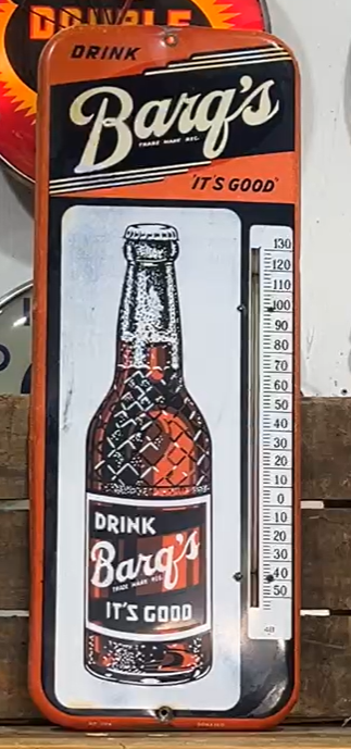 Drink Barq’s Root Beer It’s Good SST Tube Thermometer