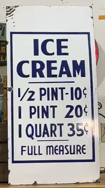 Ice Cream Full Measure SSP Pricer Sign