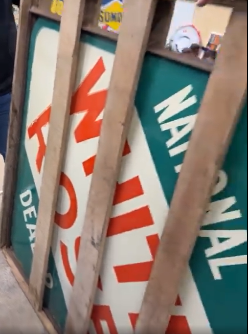 White Rose National Dealer Gasoline DSP 48 Inch Sign