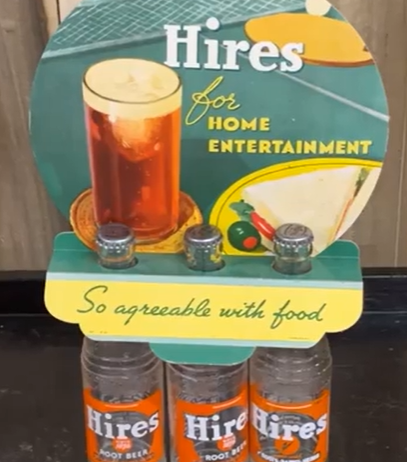 Hires for Home Entertainments Three-Bottle Cardboard Bottle Topper