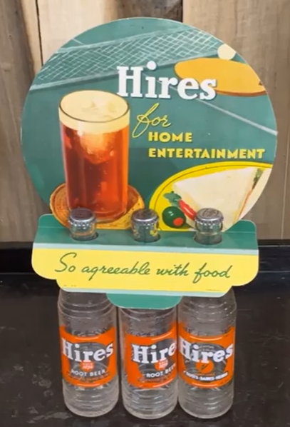Hires for Home Entertainments Three-Bottle Cardboard Bottle Topper