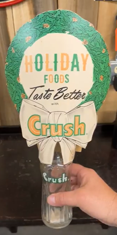 Crush Holiday Foods Cardboard Bottle Topper