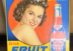 Drink Fruit Bowl Bottle Toppers and Cardboard Sign