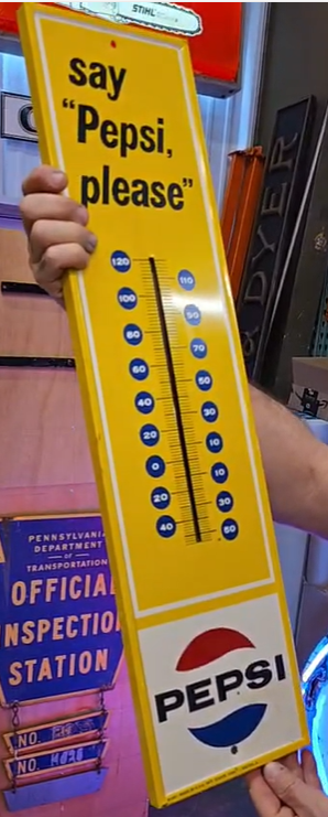 Say Pepsi Please SST Tube Thermometer