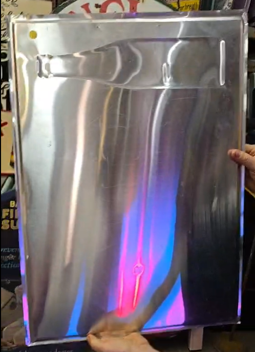 7Up Embossed Aluminum Menu Board