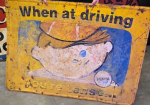Pepsi When At Driving SST Embossed Sign