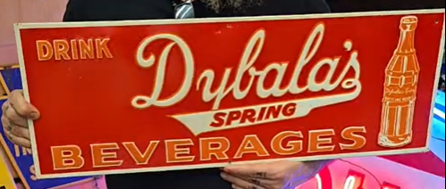 Dybalas Spring Beverages SST Embossed Sign
