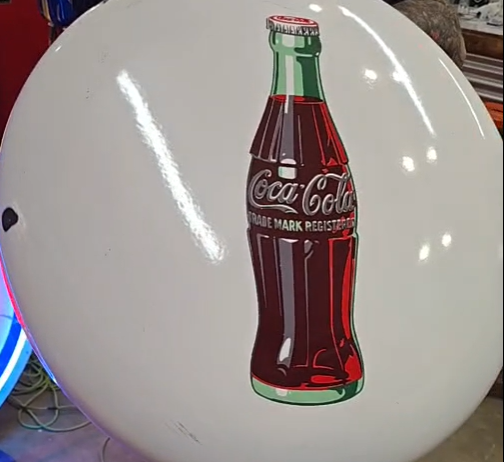 Coca-Cola White Bottle 24 Inch SSP Button