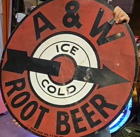 A&W Root Beer SST 36 Inch Diameter Sign