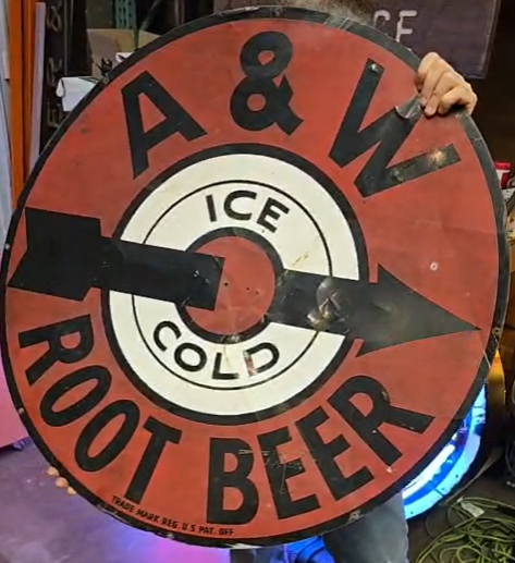 A&W Root Beer SST 36 Inch Diameter Sign