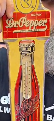 Dr Pepper Good for Life SST Embossed Tube Thermometer