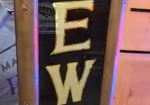 Jewelry Brass-Framed Reverse on Glass Sign