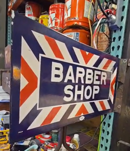 Barber Shop DSP Flange Sign