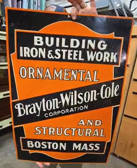 Ornamental and Structural Iron and Steel Work SST Embossed Sign