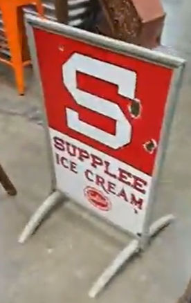 Sealtest Supplee Ice Cream DSP Sidewalk Sign