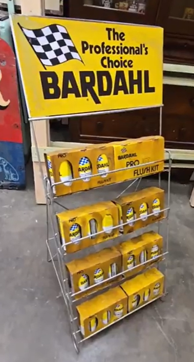 Bardahl Motor Oil the Professional’s Choice DST Rack Sign and Full Rack
