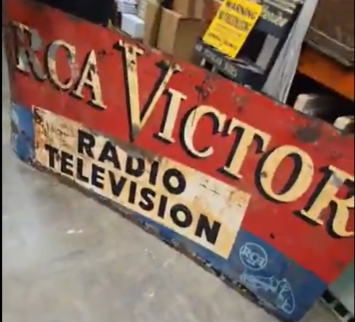 RCA Victor Radio Television DST Sign