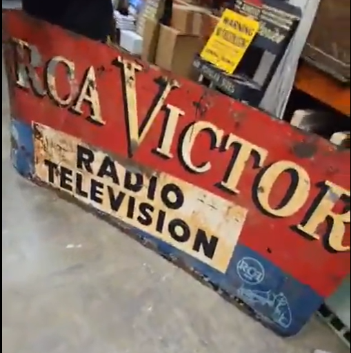 RCA Victor Radio Television DST Sign