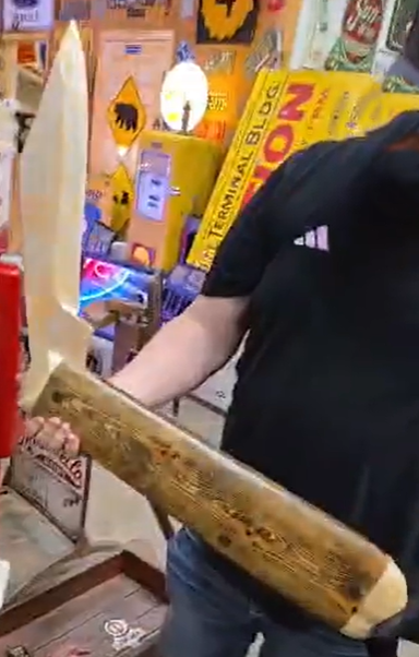 Jack Knife Wood Display