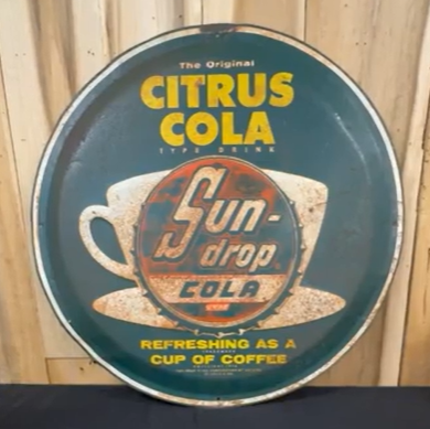 Sun Drop Cola Citrus Cola SST 30 Inch Diameter Sign