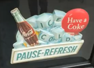 Have a Coke Pause Refresh Vacuform Sign