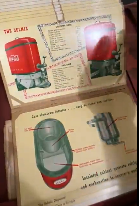 Salesman’s Dispenser Manual and Advertising Sign Flip Page Book