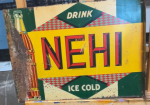 Drink Nehi Ice Cold DST Flange Sign