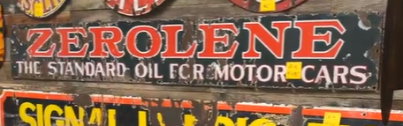 Zerolene The Standard Oil for Motor Cars SSP Sign