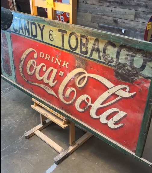 Drink Coca-Cola Candy & Tobacco SST 6 Foot Sign